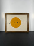 "Migration Through Light" Canvas Art Piece in Vintage Wood Frame