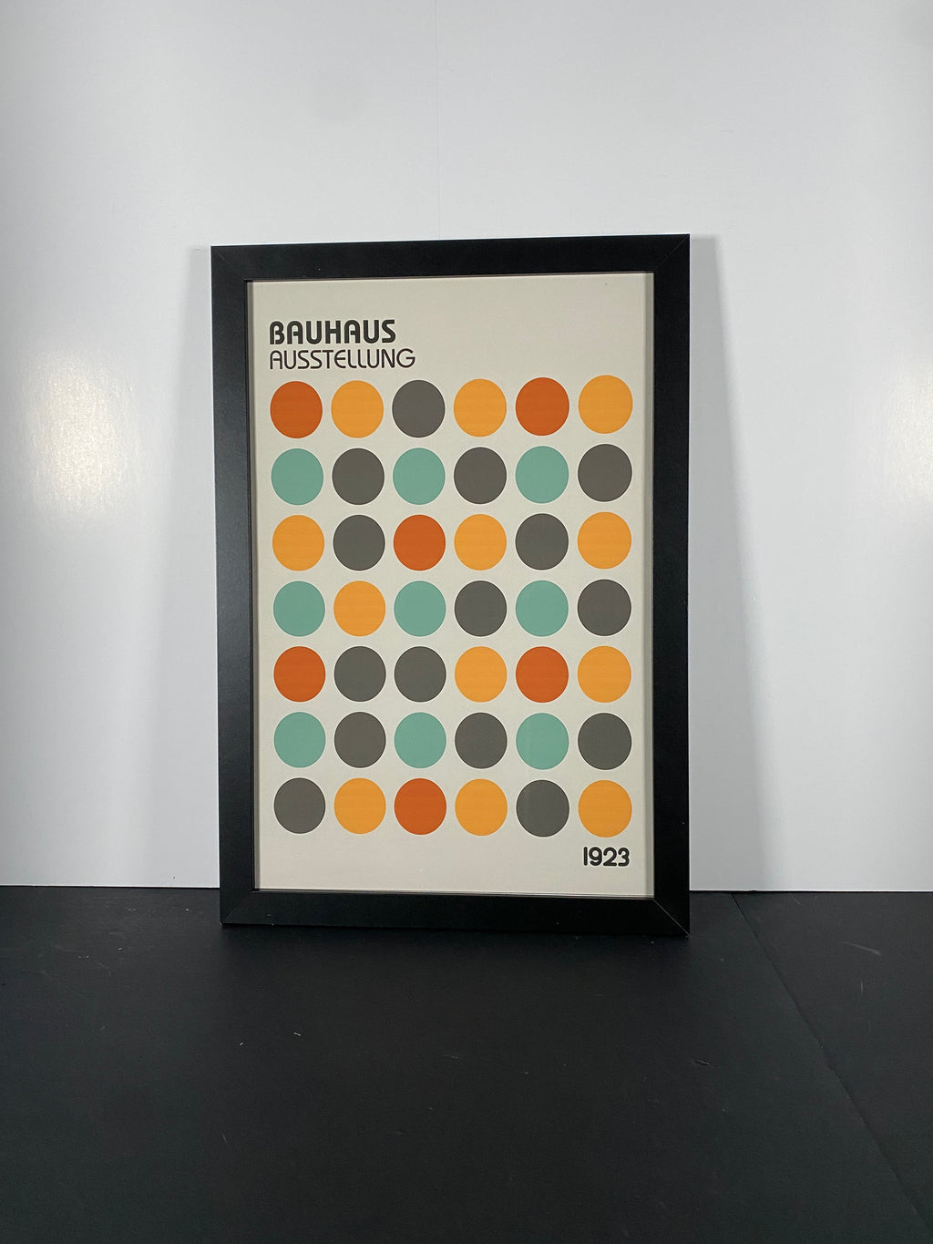 Bauhaus Canvas Art Piece in Modern Black Frame