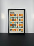 Bauhaus Canvas Art Piece in Modern Black Frame