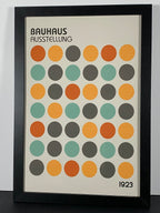 Bauhaus Canvas Art Piece in Modern Black Frame