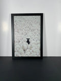 "In Full Contrast" Canvas Art Piece in Modern Black Frame
