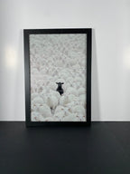 "In Full Contrast" Canvas Art Piece in Modern Black Frame